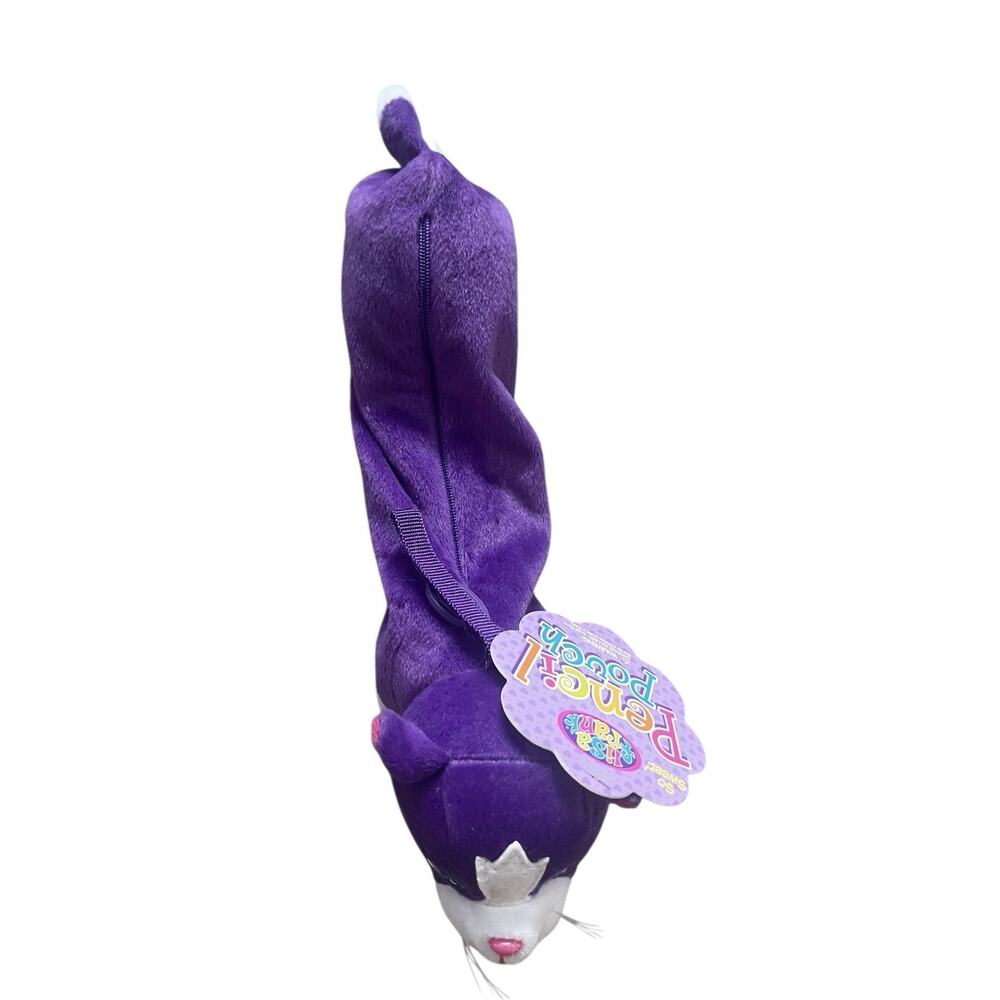 Lisa Frank Playtime Kittens Cat Pencil Pen Pouch Bag Zip New With Tags Purple - Picture 3 of 7